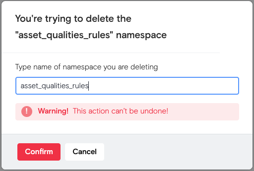 Удаление неймспейса