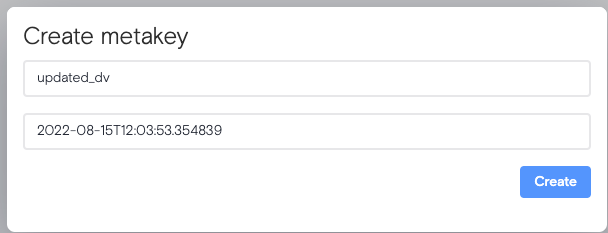 Метаданные, создание