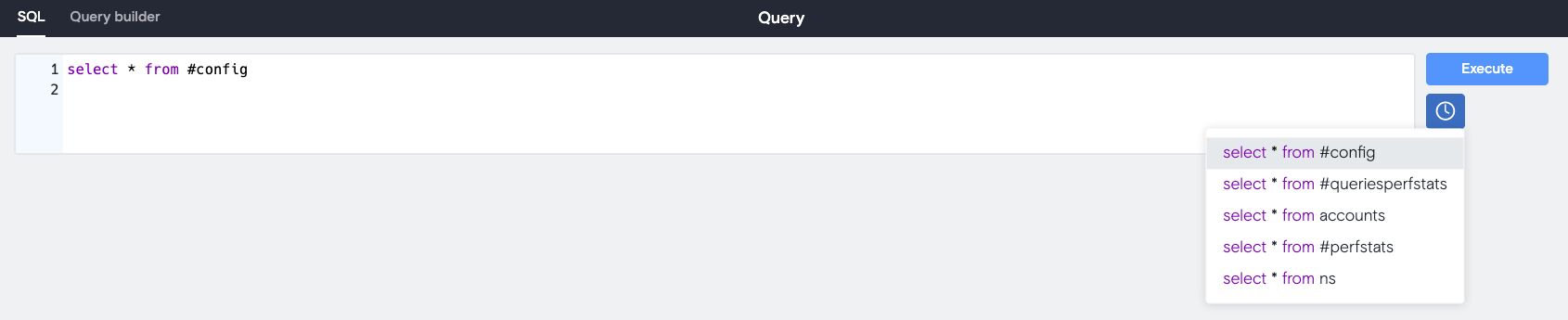История запросов