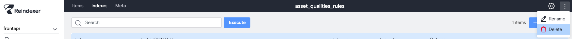 Выбор неймспейса для удаления